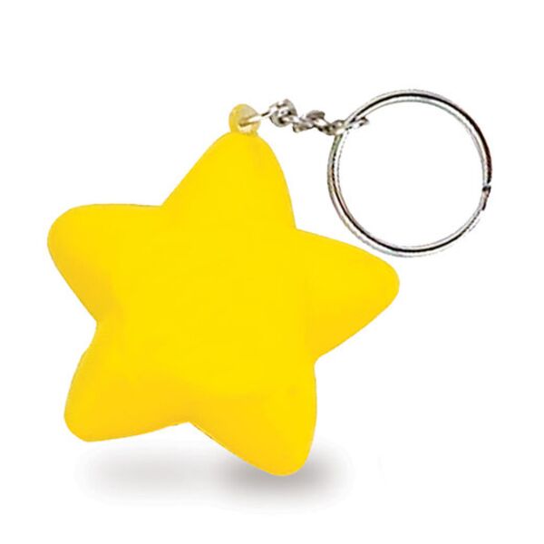 Star Shape Stress Ball Keychain Thumbnail