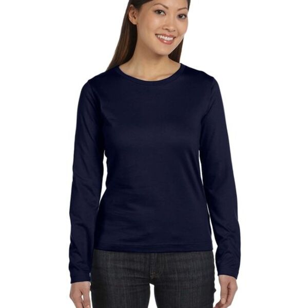 Ladies' Combed Ringspun Jersey Long-Sleeve T-Shirt Thumbnail